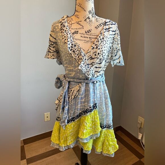 Tanya Taylor Printed Bianka Mini Colorful Dress - Picture 3 of 12